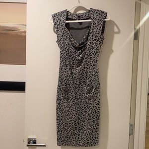 Vintage Windsor Grey Leopard Dress